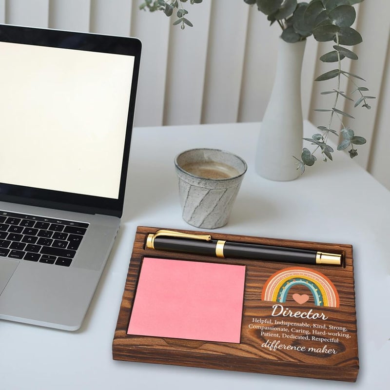 CWGOTC Director Gifts, Wooden Sticky Note Holder, Elegant Office Desk Accessory for Directors, Director Appreciation Gift for Women, Ideal for Birthdays, Christmas, or Thank You Occasions​ YCB109 - Image 3